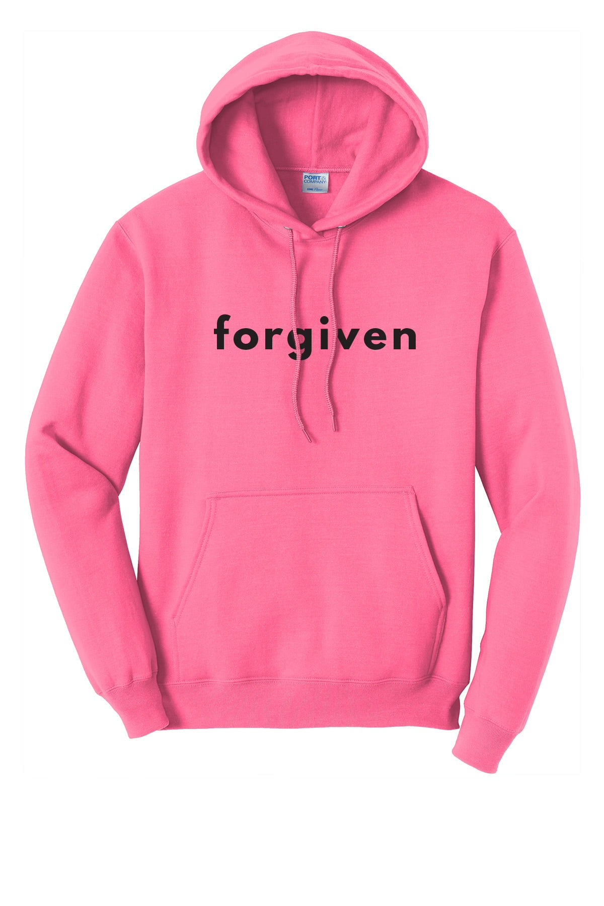 Forgiven Hoodie Neon Pink