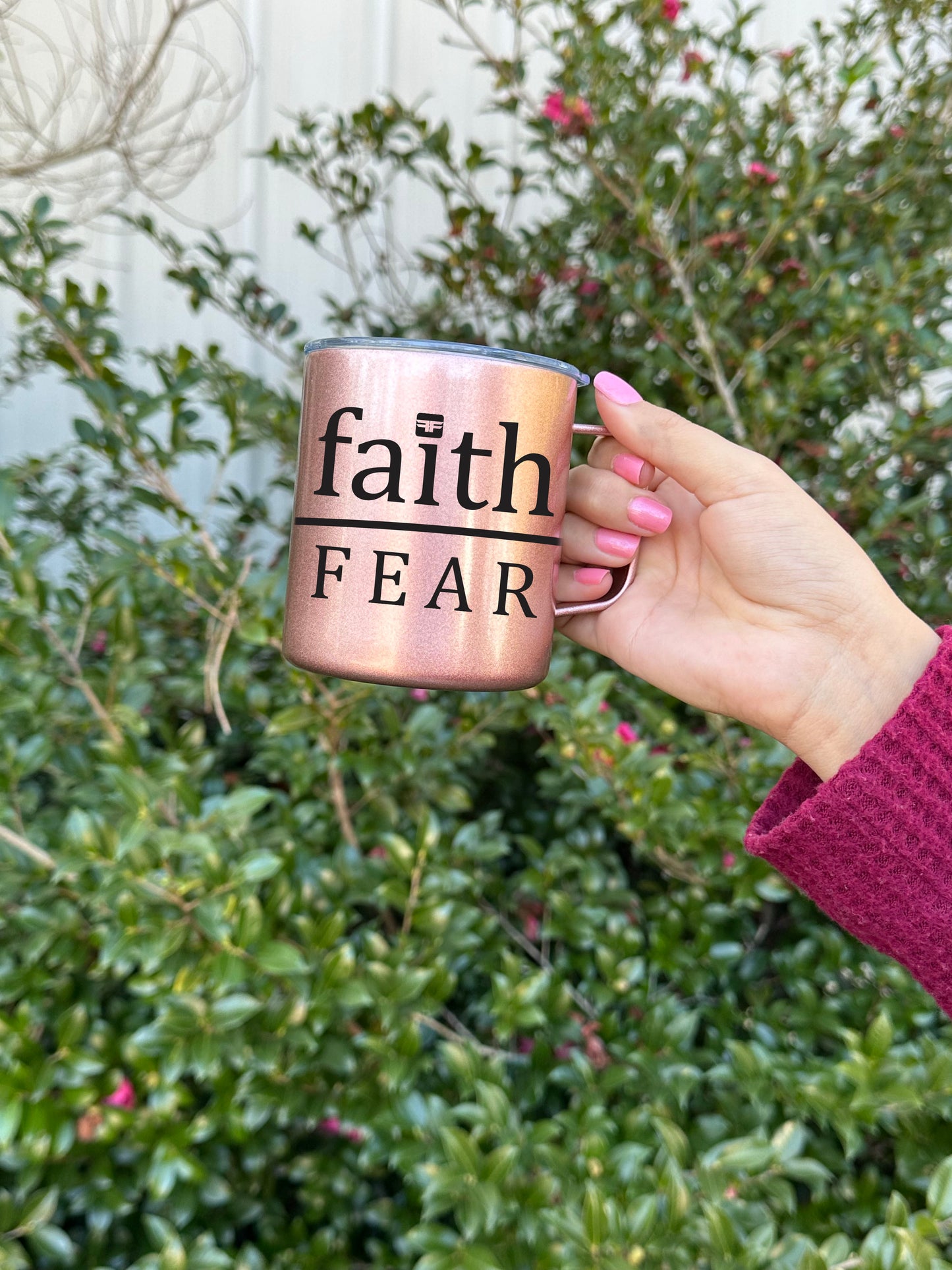 Faith Over Fear Mystery Color Mug - Final Sale