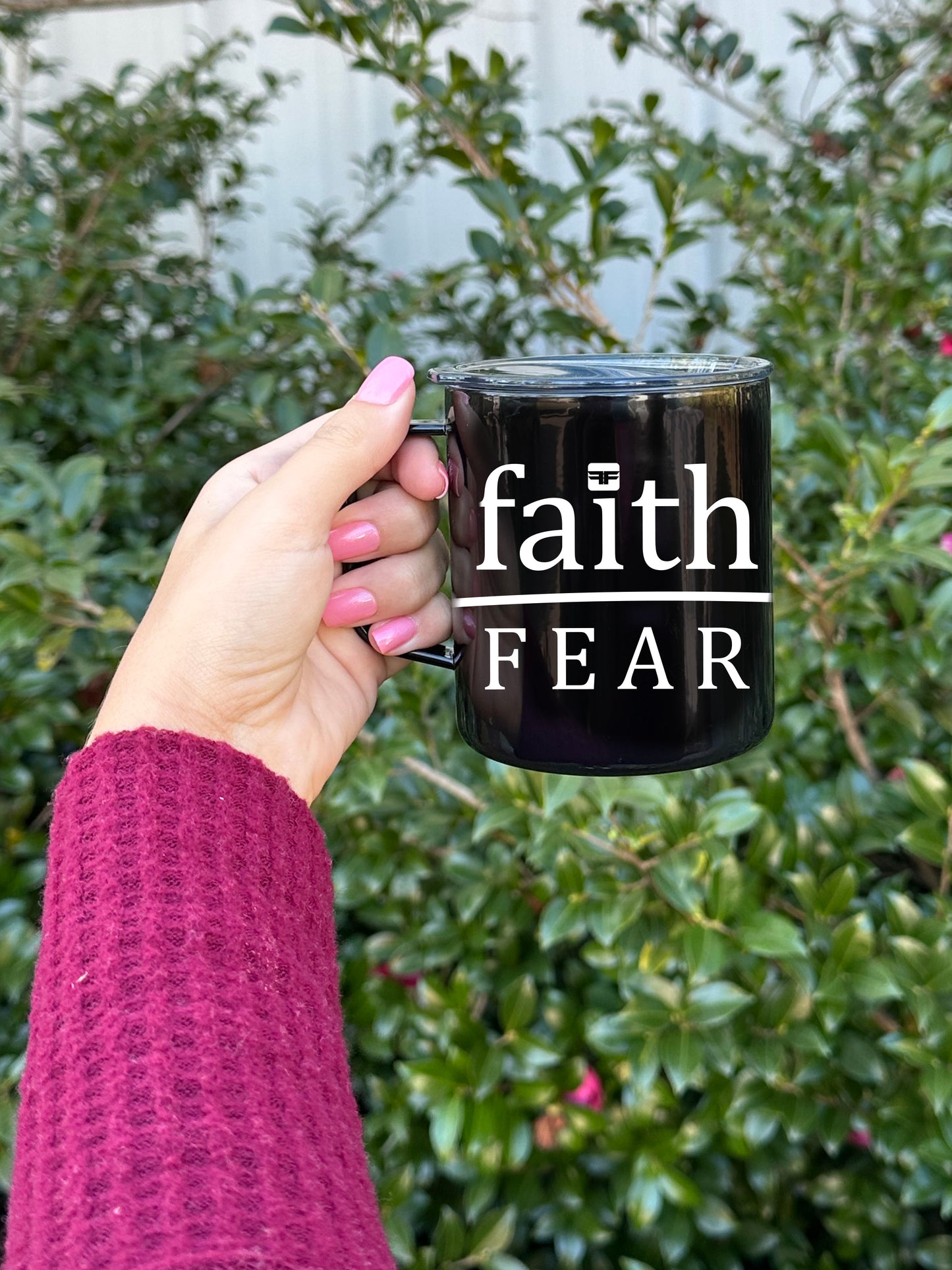 Faith Over Fear Mystery Color Mug - Final Sale