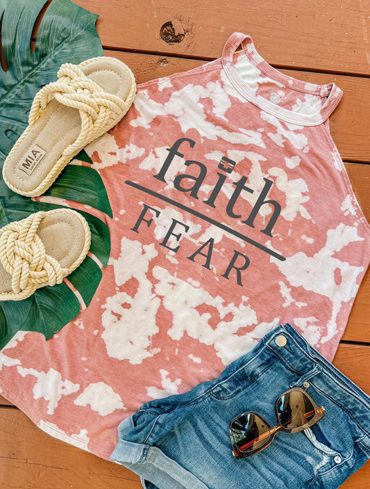 Faith Over Fear Bomba Mauve Tank