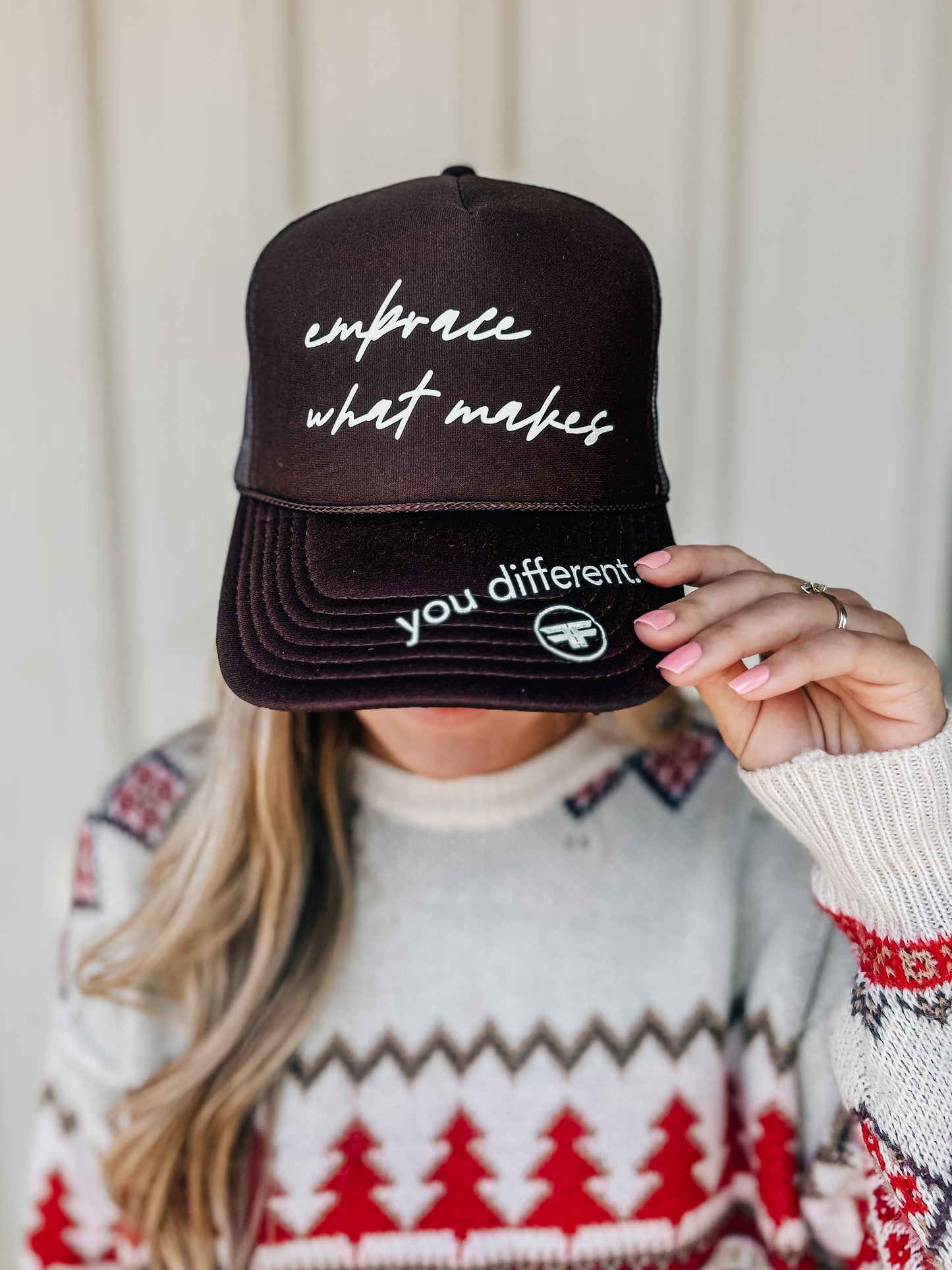 Be Different Brown Trucker Hat