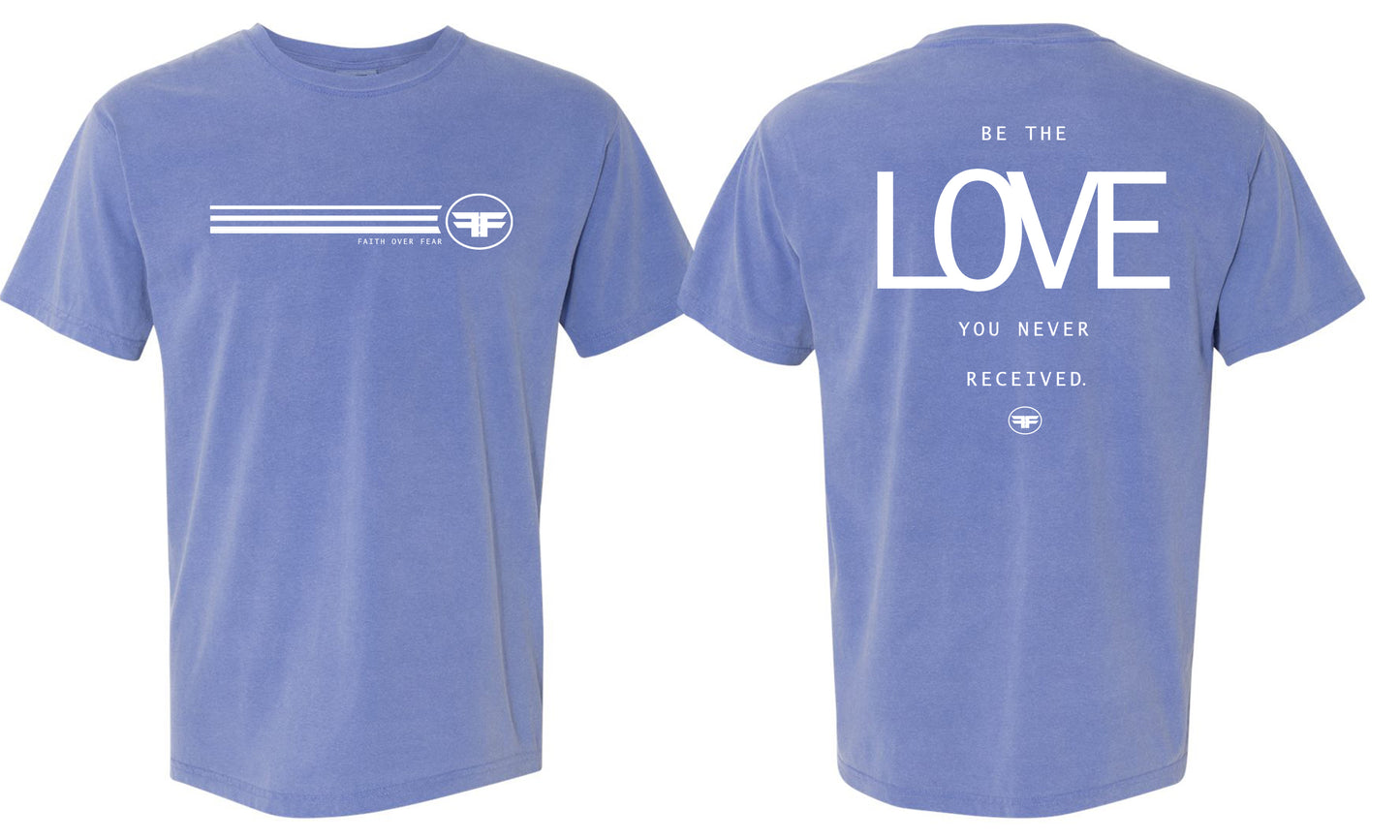 Be The Love Periwinkle Tee