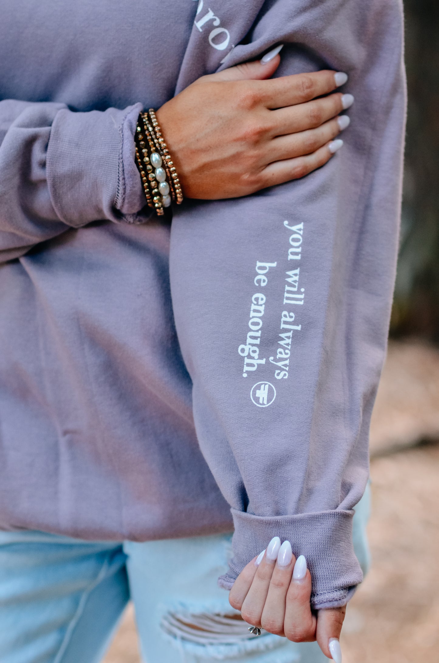 Always Enough Crew Neck LAVENDER Sweatshirt