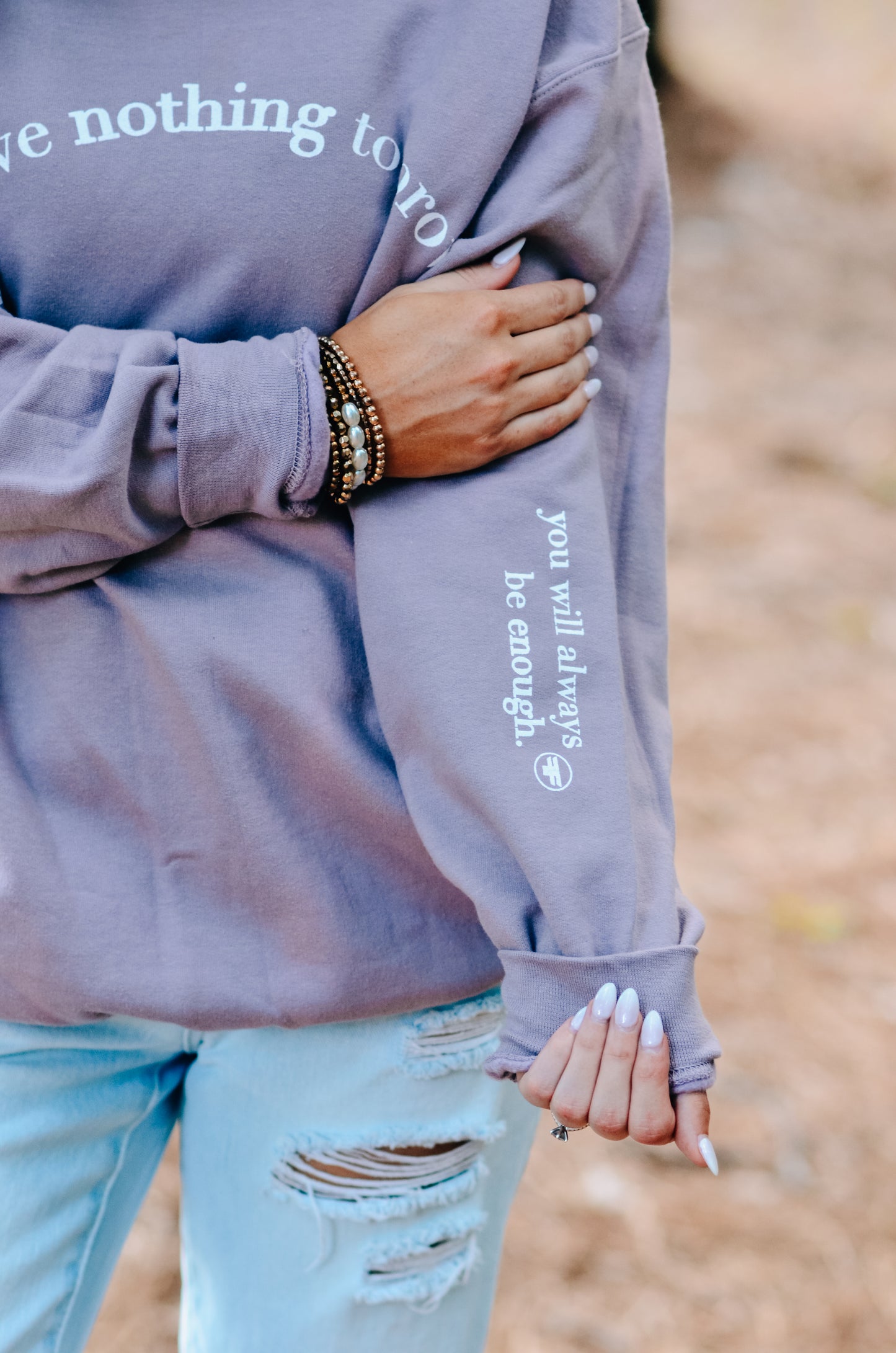 Always Enough Crew Neck LAVENDER Sweatshirt