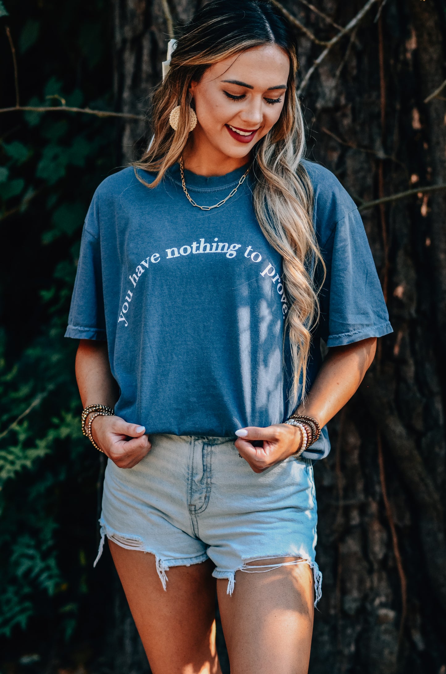 You Will Always Be Enough Denim Tee