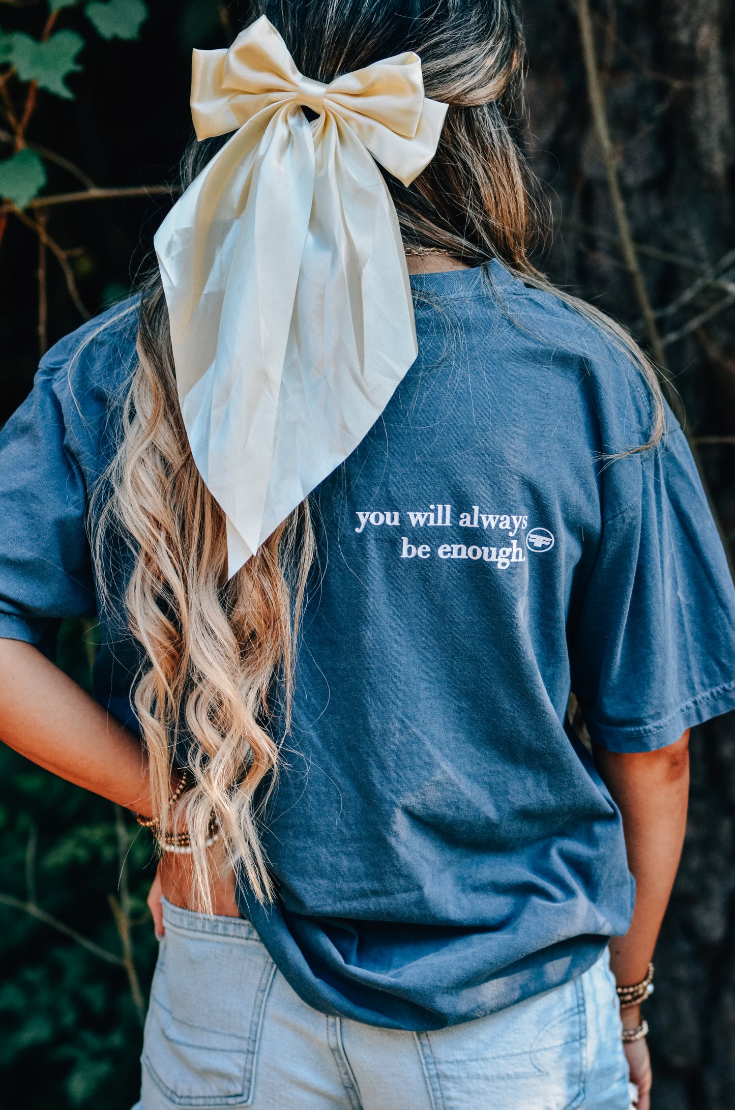 You Will Always Be Enough Denim Tee