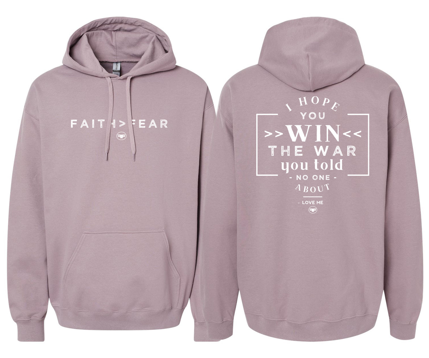 Win The War Lavender Hoodie