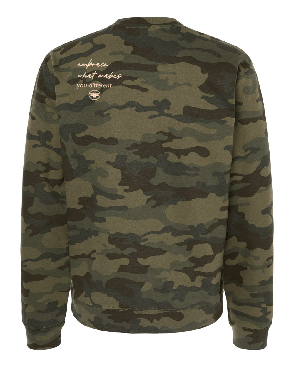 bE wEiRd Camo Sweatshirt