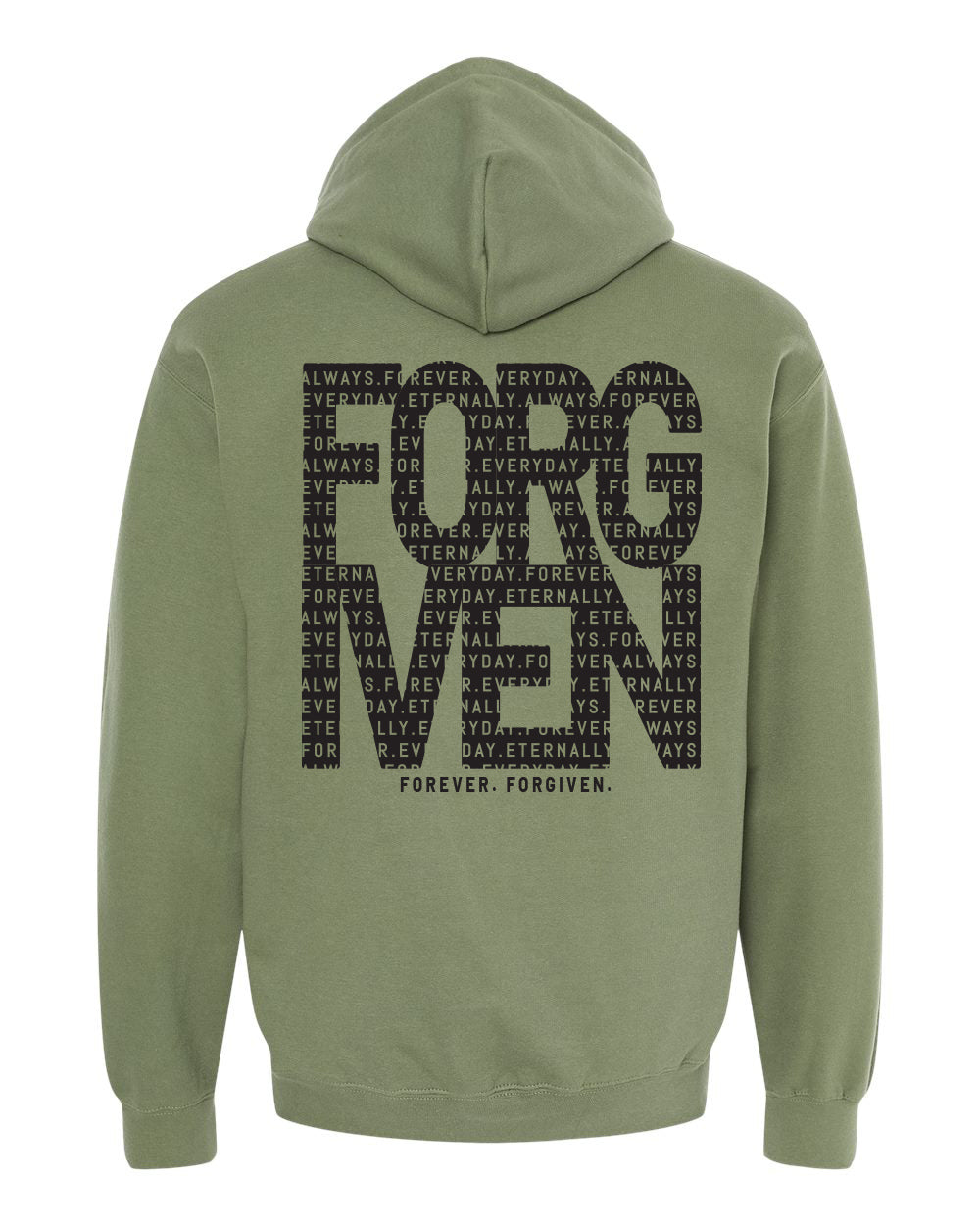 Forever Forgiven Mil-Green Hoodie